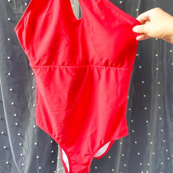 HALCURT NWT PINK/RED One Piece Swimsuit Size M - Picture 2 of 4